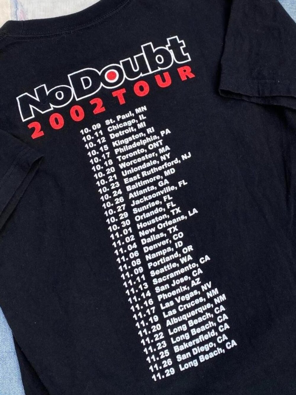 2002 No Doubt Band Tour T Shirt 73